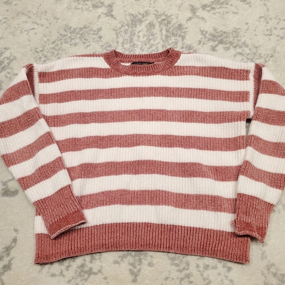 Soft Chenille Striped Jumper Sweater - Picture 5 of 8